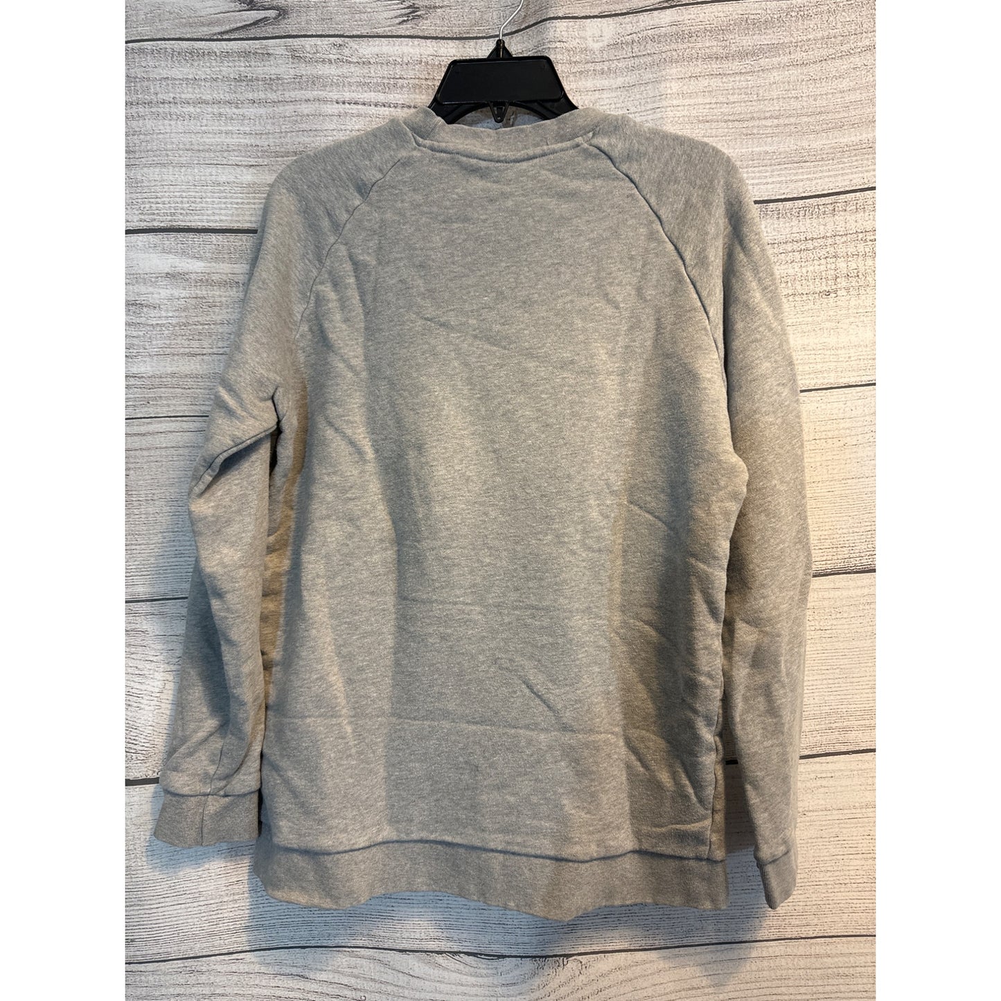 Adidas Mens Gray Trefoil Logo Crewneck Sweatshirt Size M
