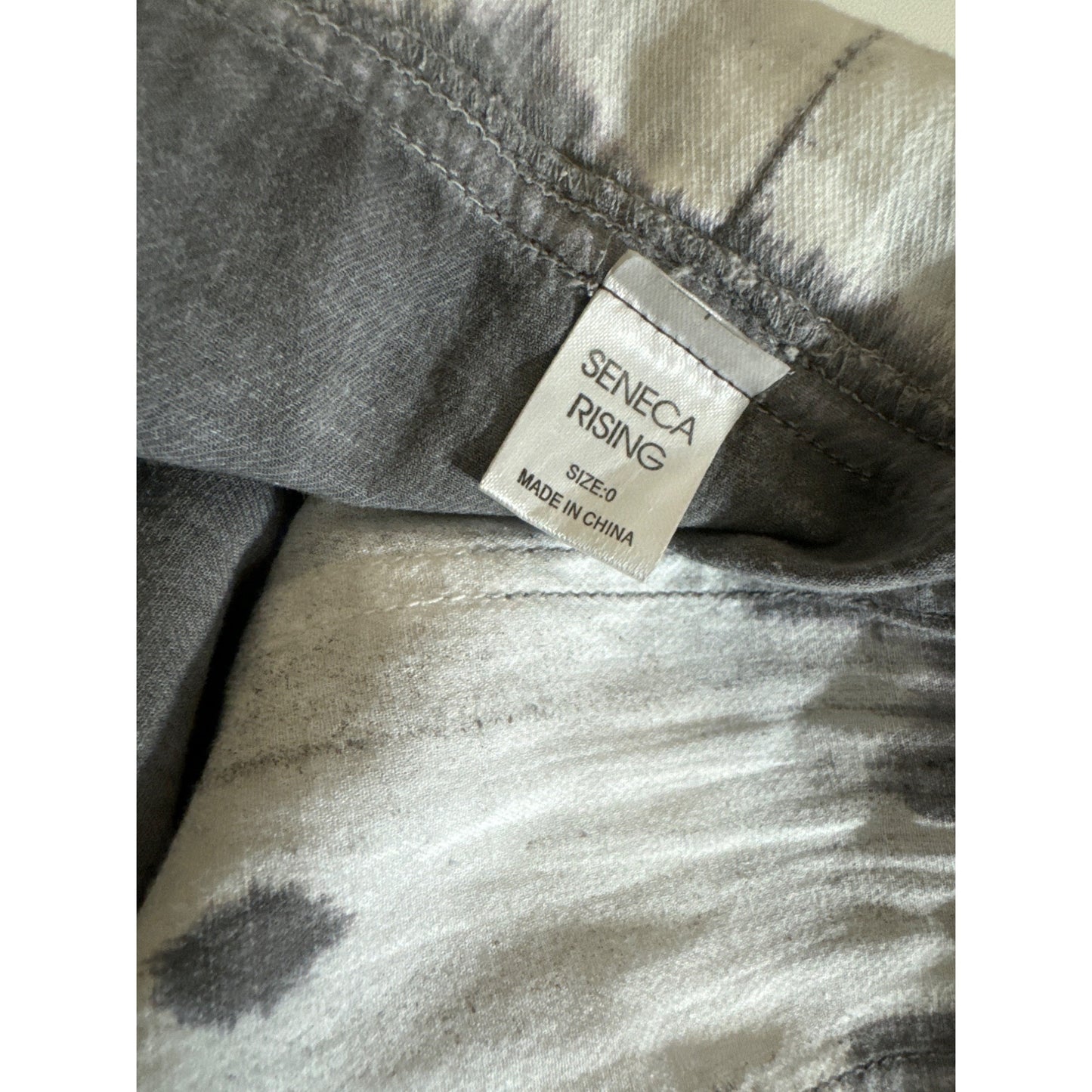 Seneca Rising Gray Dress With Studded Pocket & Tie-Dye Size 0