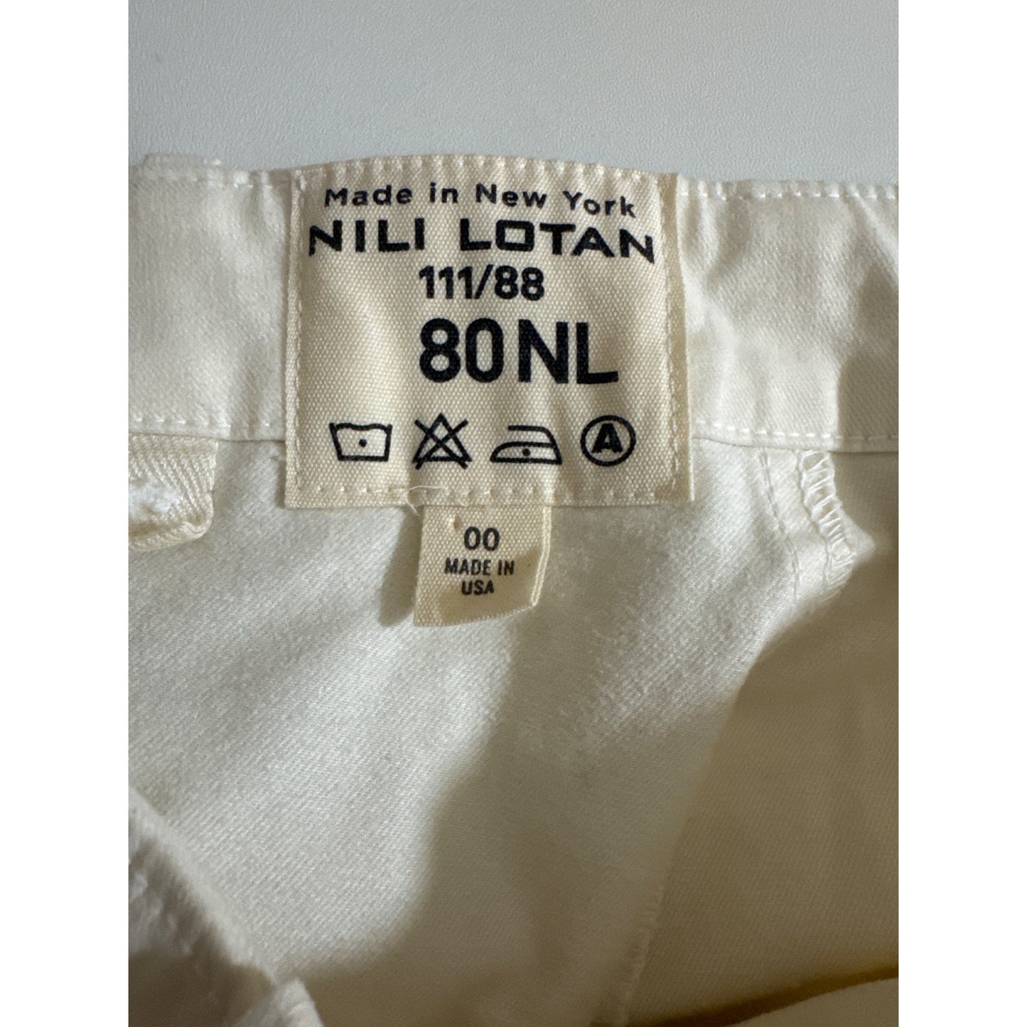 Nili Lotan Off-White Jane Pants Size 00