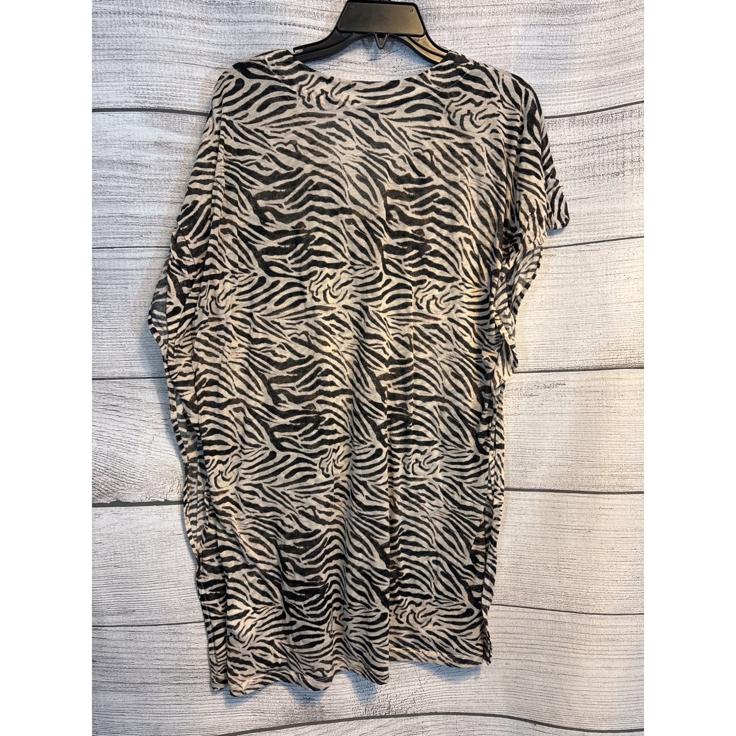 H&M Zebra Print V-Neck Tunic Dress Size M