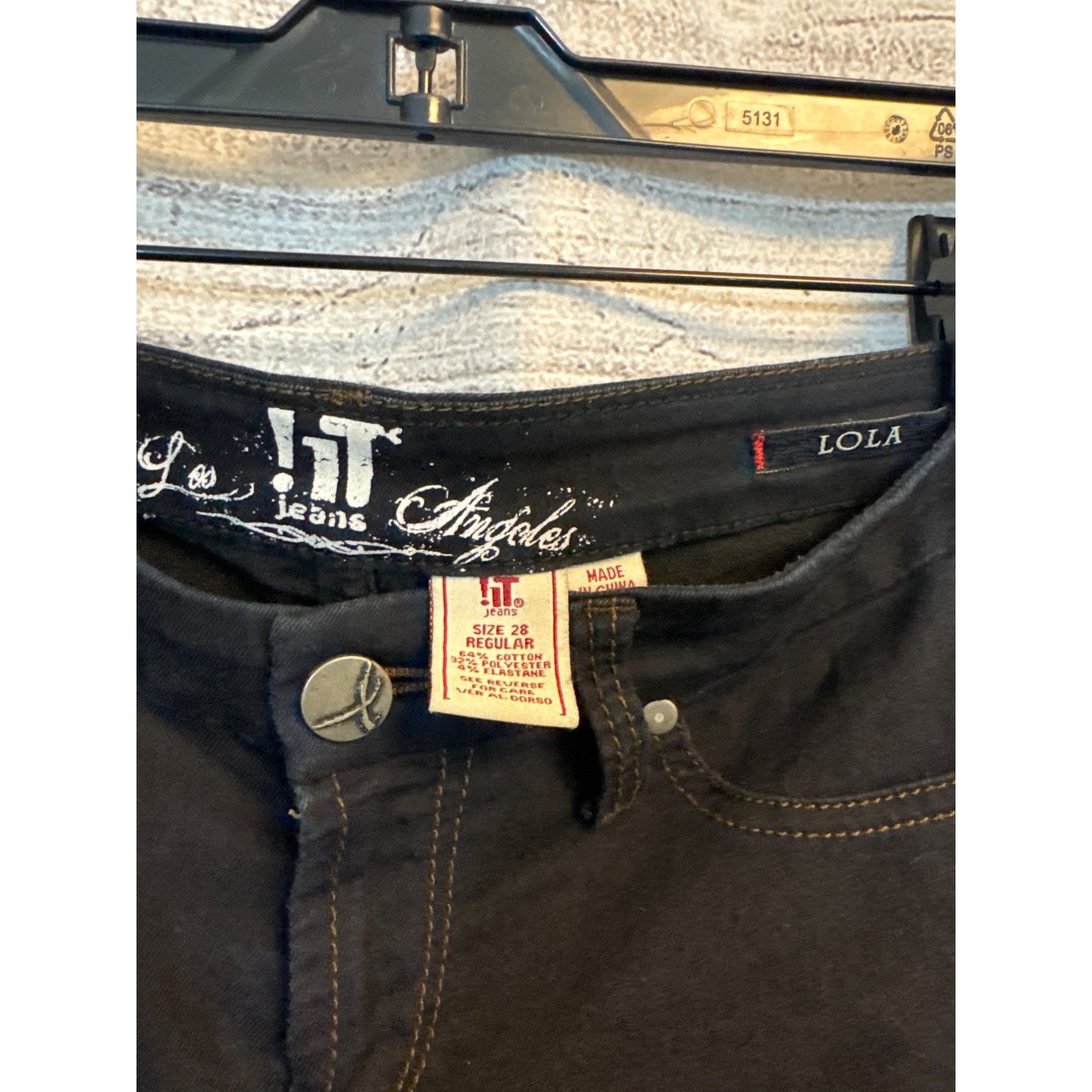 iT Jeans Los Angeles Lola Style Black Skinny Jeans Size 28