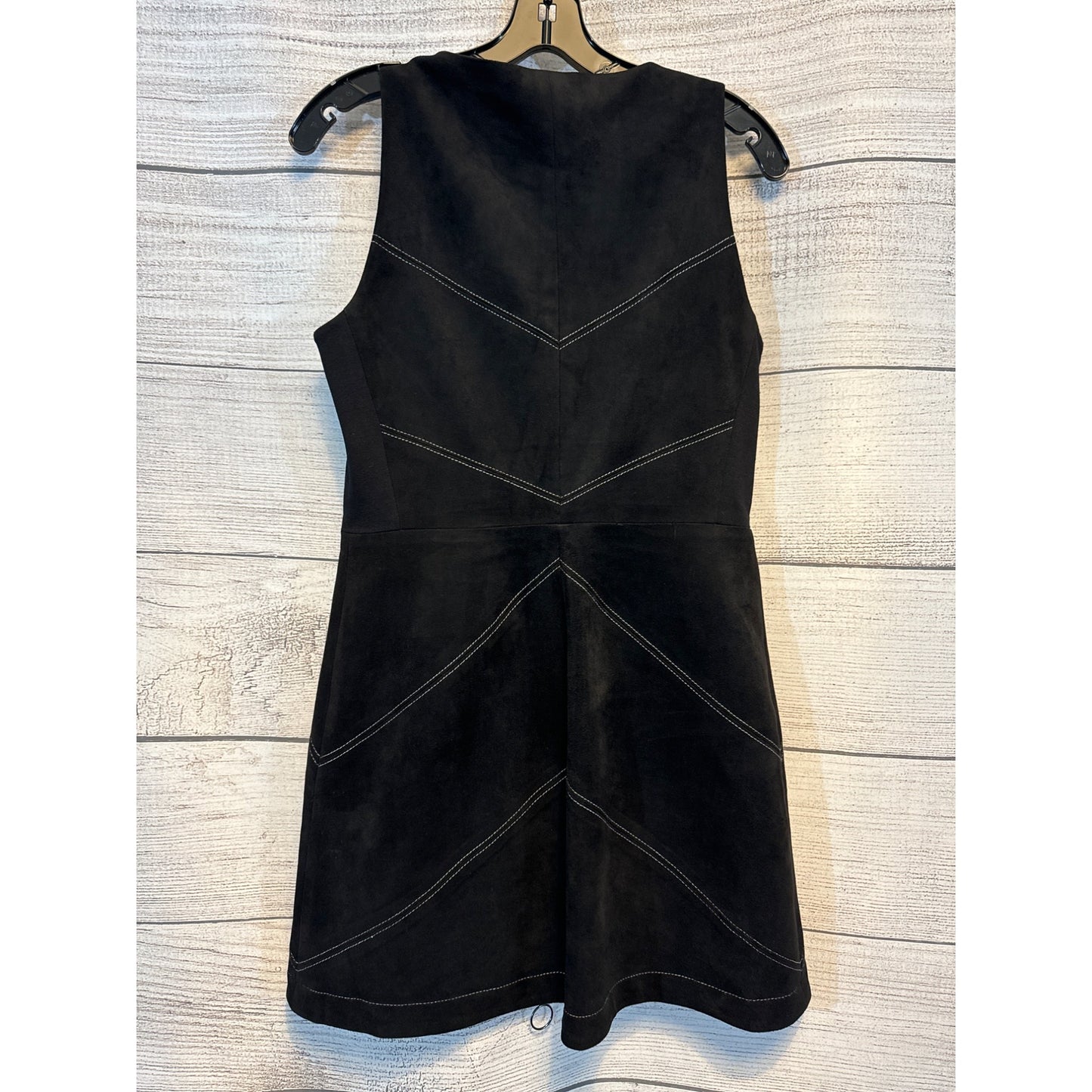 BCBGMaxAzria Alaina Midi Faux Sueded Zipper Dress Size 8