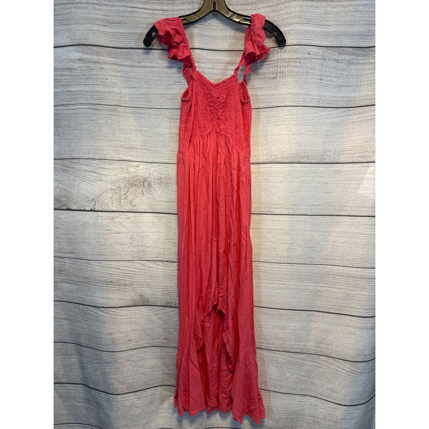 Bohome Tiered Maxi Dress With Ruffled Straps Size L