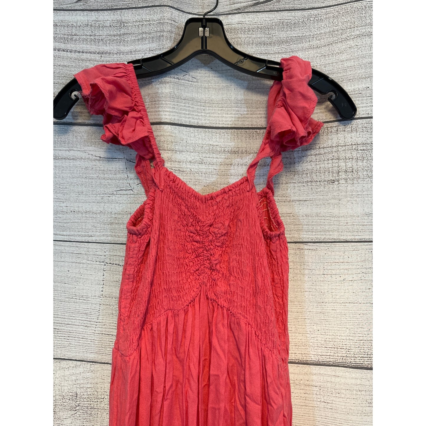Bohome Tiered Maxi Dress With Ruffled Straps Size L