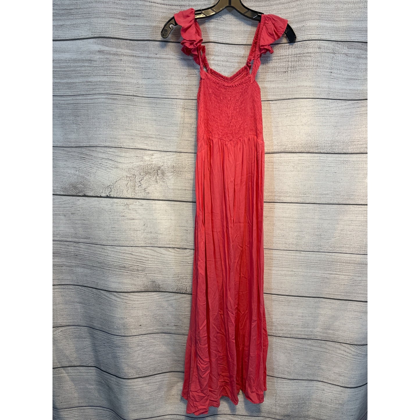 Bohome Tiered Maxi Dress With Ruffled Straps Size L