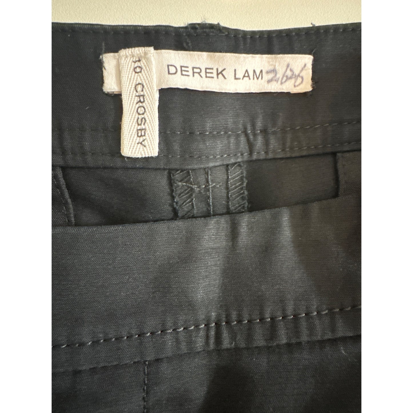 Derek Lam Crosby 10 Black Slim Straight Dress Pants Size 0