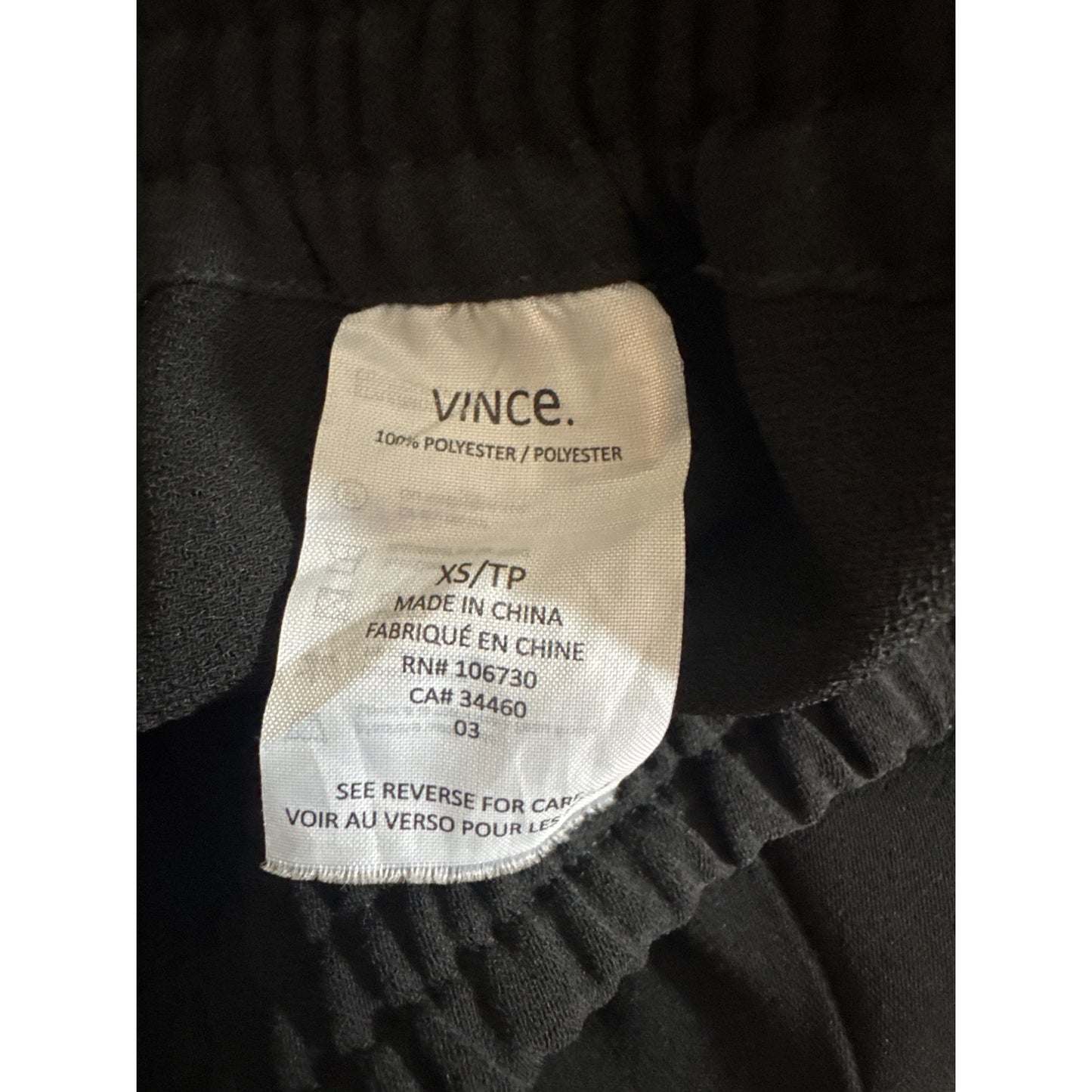Vince Elastic Waist Crepe Joggers Size XS