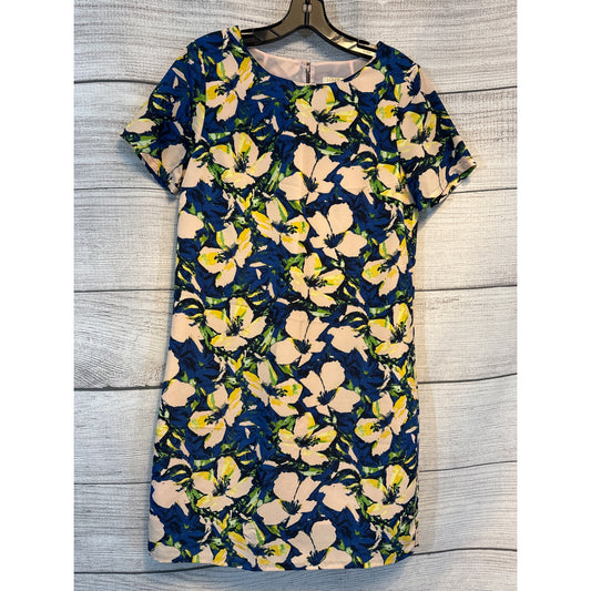 J.Crew Women's Floral Print Short Sleeve Dress Size 2 - Bright & Blooming Fashion for Any Day