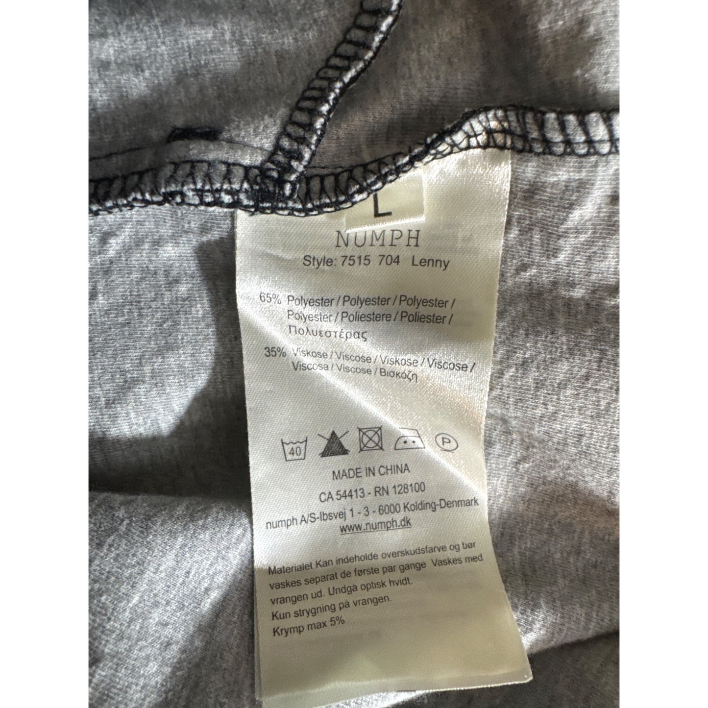 Nümph Black Longline Casual Jacket With Front Zip & Pockets Size L