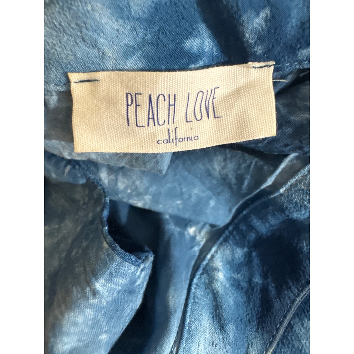 Peach Love California Tie-Dye Sleeveless Dress S
