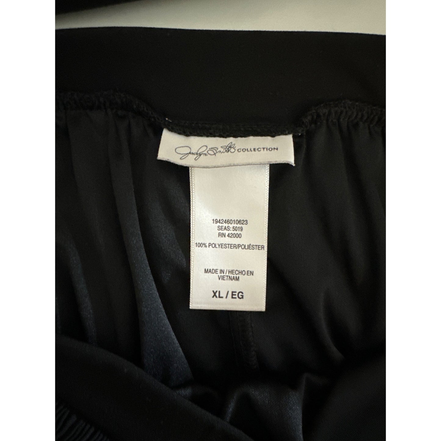 Jaclyn Smith Collection Black Pleated Skirt XL