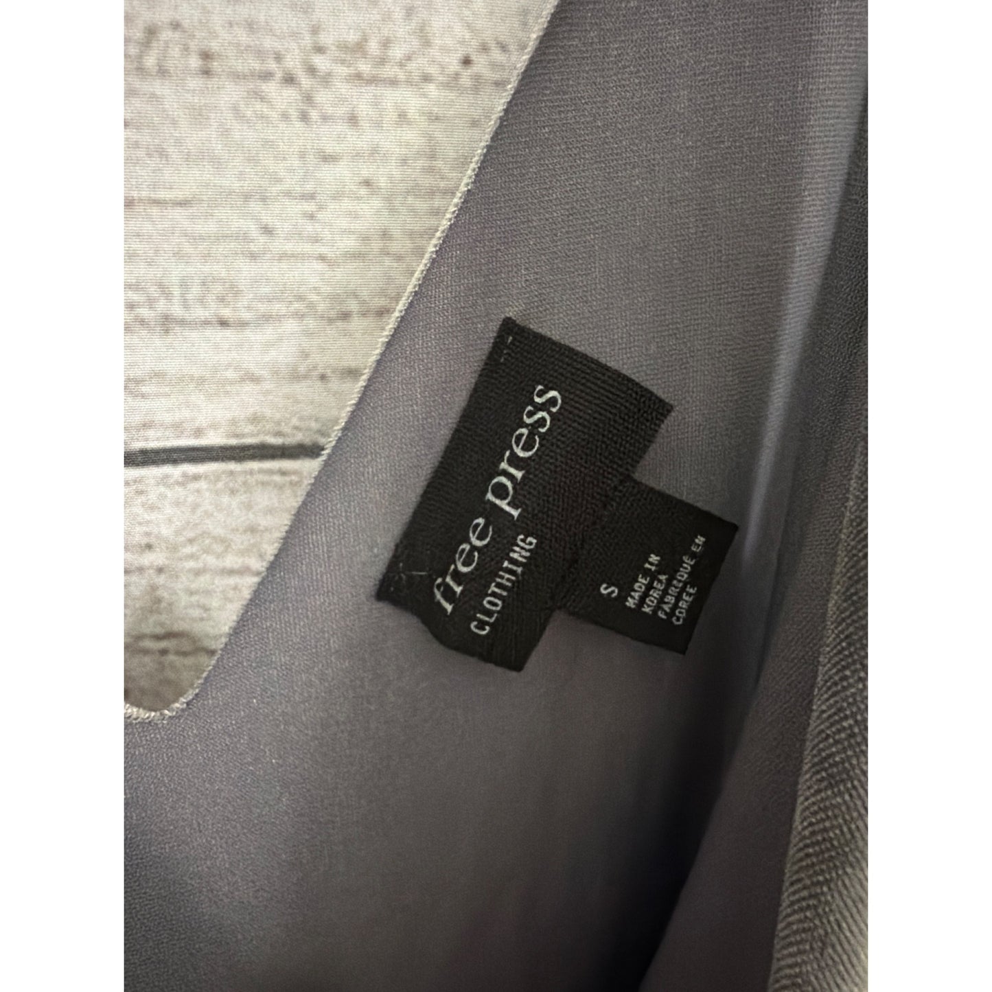 NWT Free Press Silver Velour Dress Size S