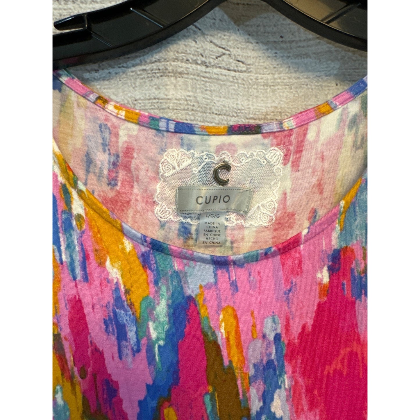 Cupio Colorful Sleeveless Abstract Dress Size L