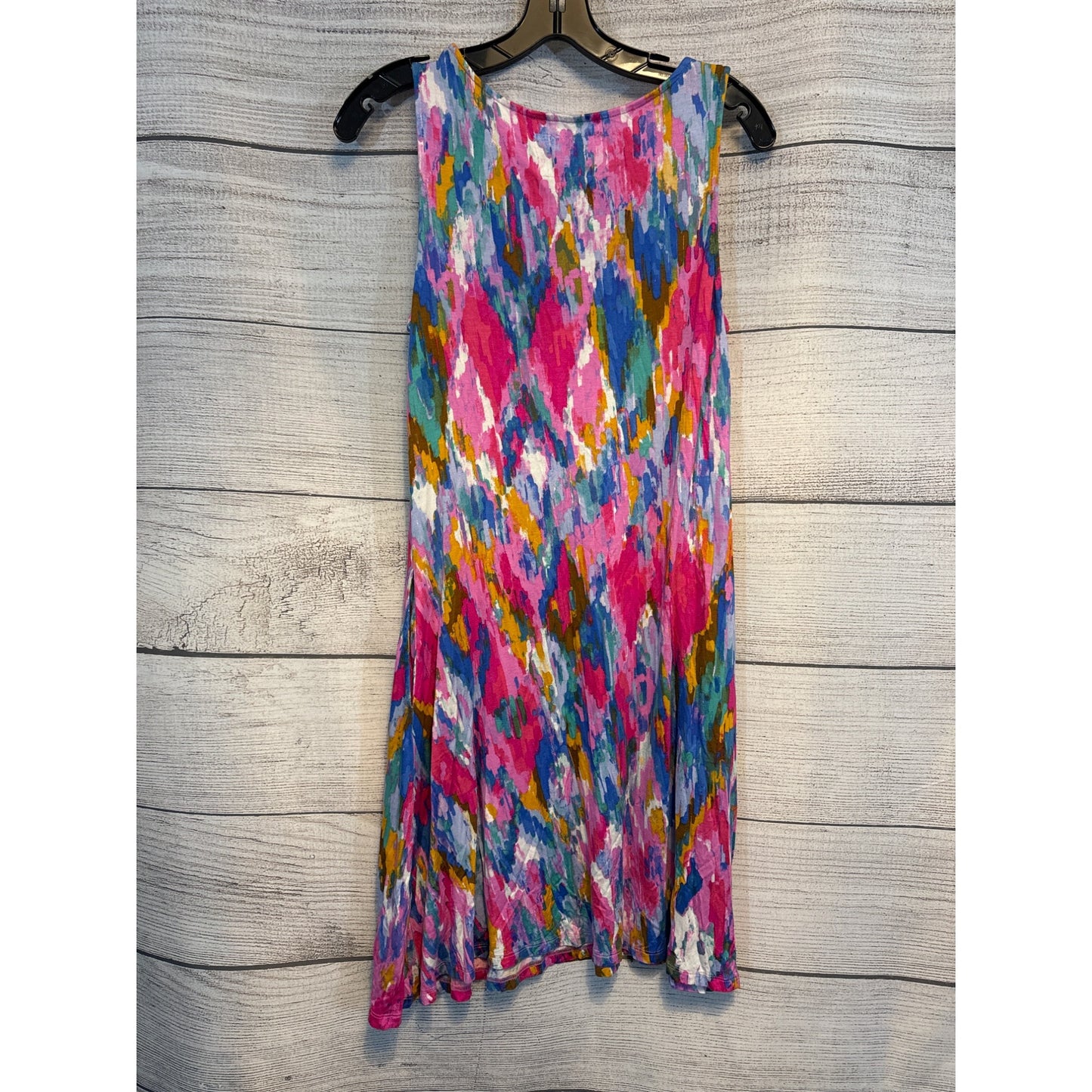Cupio Colorful Sleeveless Abstract Dress Size L