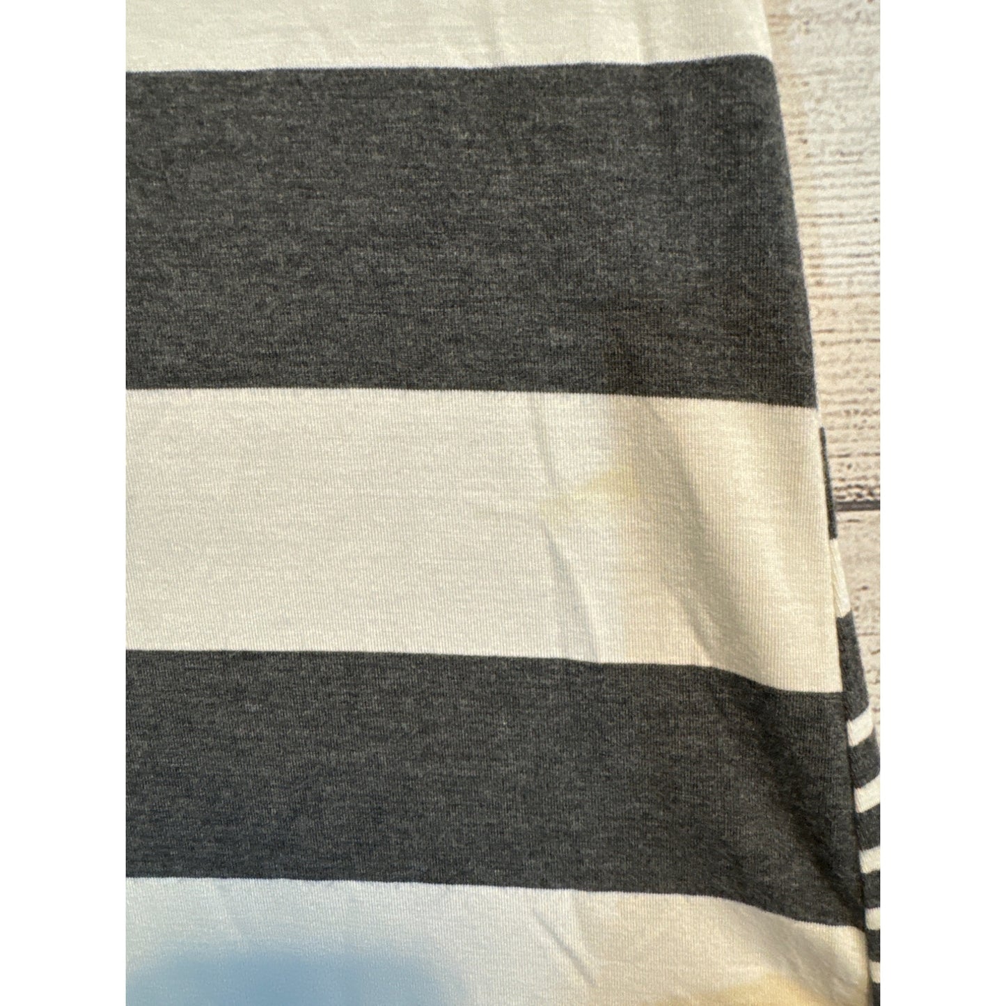 Blue Saks Fifth Avenue Striped Short Sleeve Top S