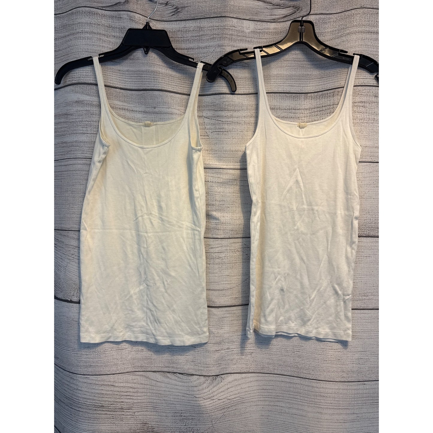 J.Crew White Spaghetti Strap Tank Tops Size S