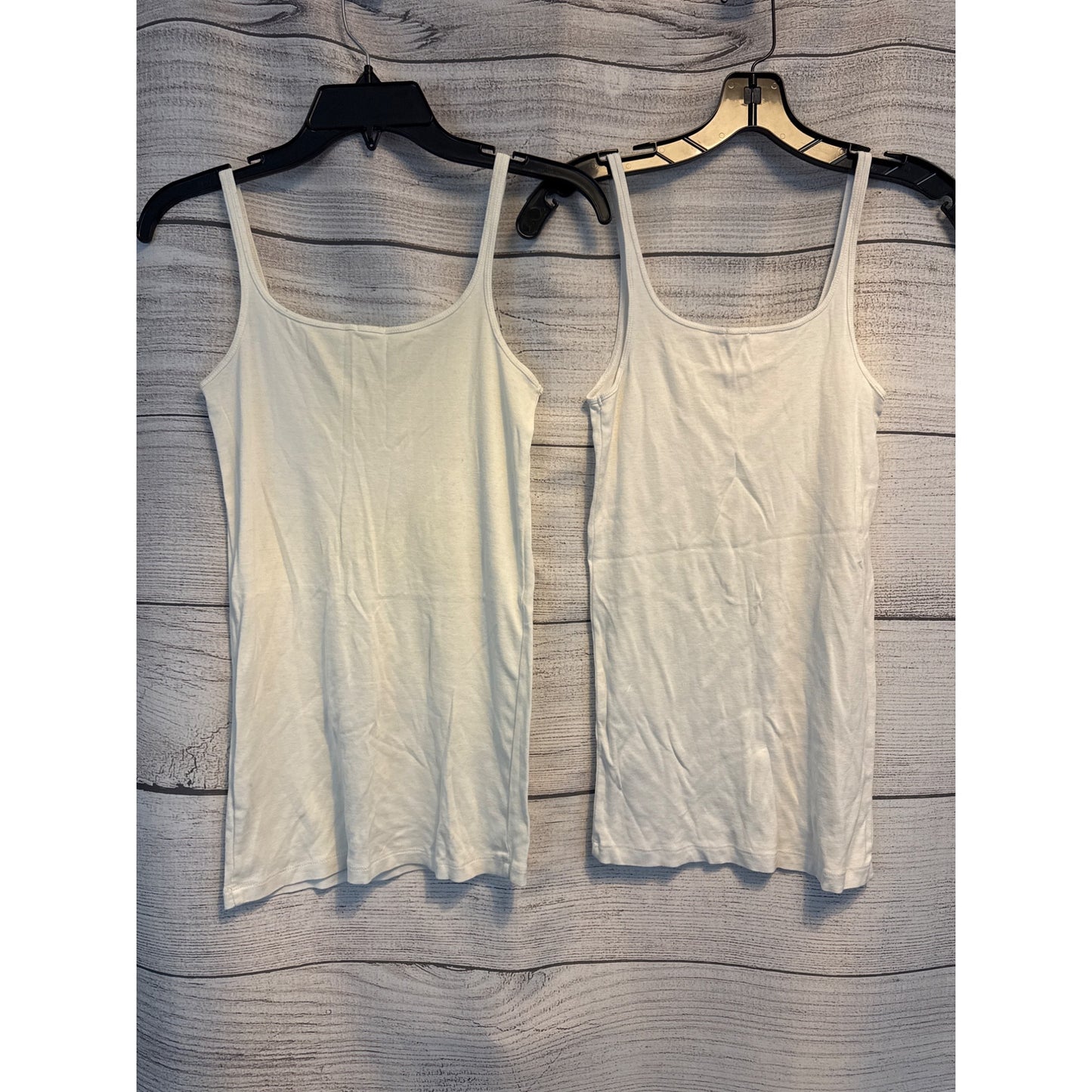 J.Crew White Spaghetti Strap Tank Tops Size S
