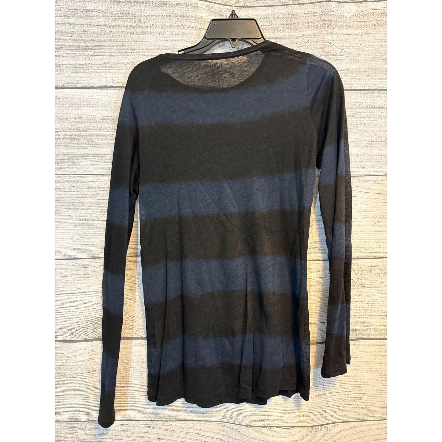 Majestic Paris 100% linen Striped Long Sleeve Shirt Size 1
