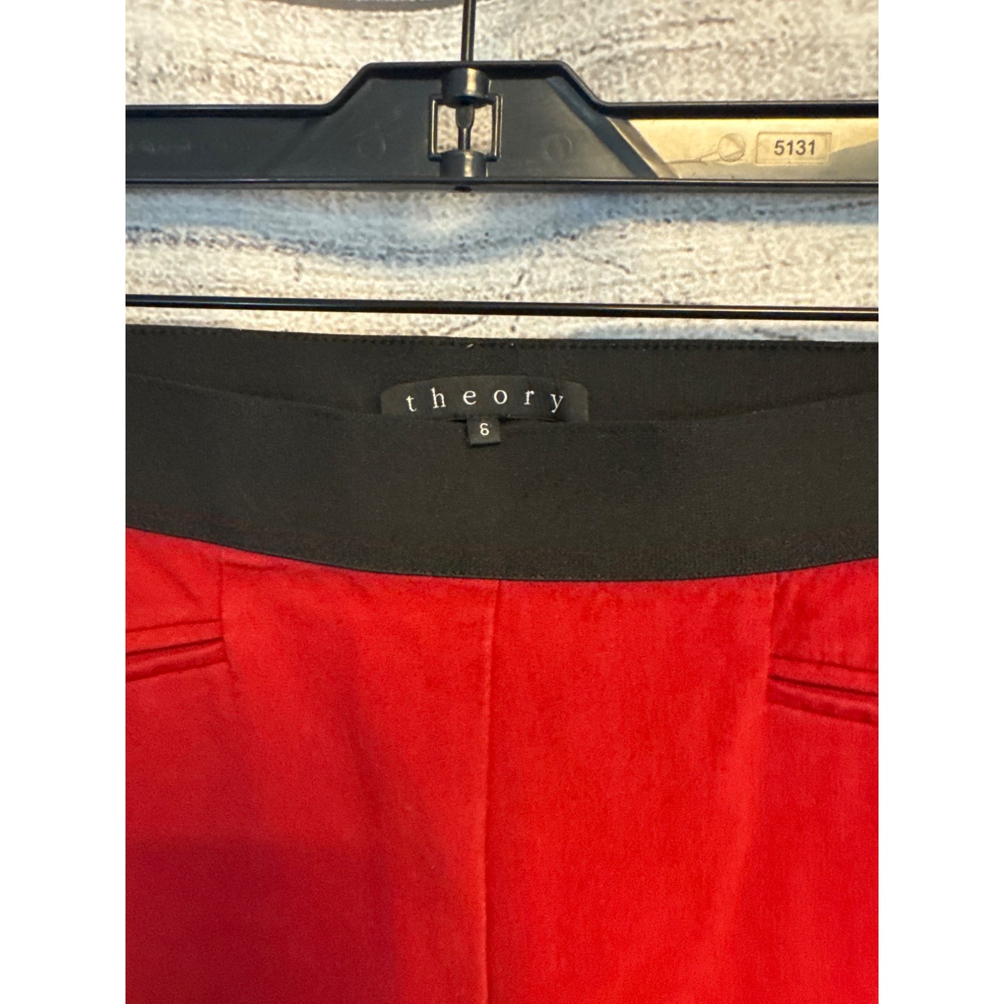 Theory Red Merryn New Recovery Leggings Size 6