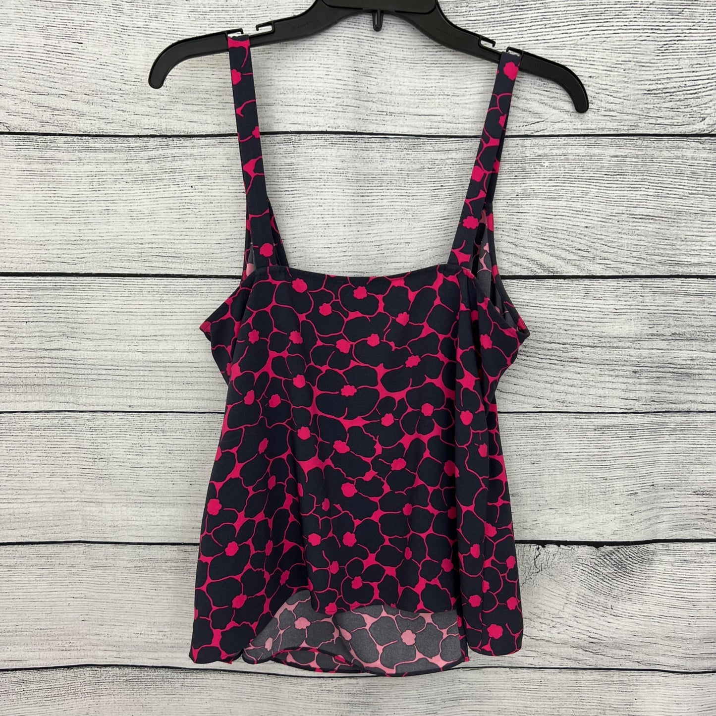 Chelsea 28 Sleeveless Floral Tank Top With Wrap Front & Tie Detail, Size M