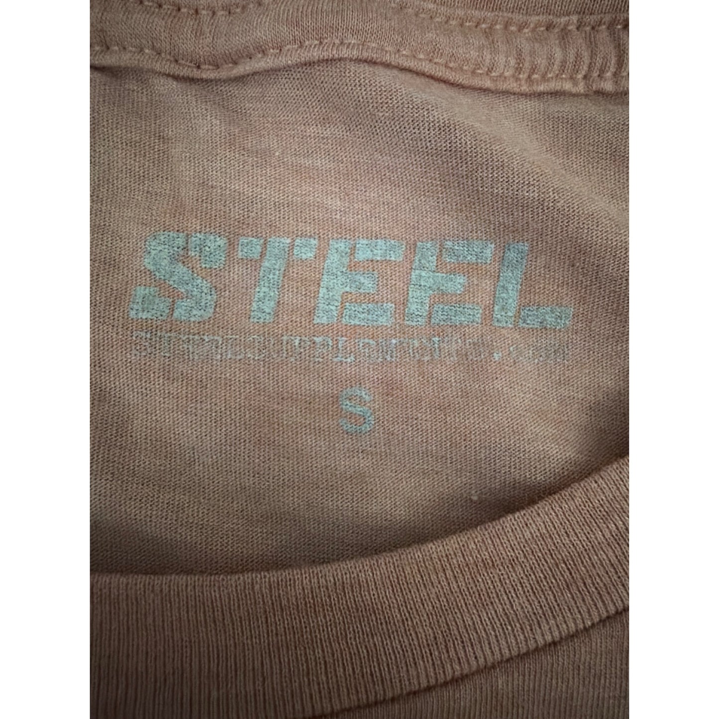 Steel Supplements Crop T-Shirt In Dusty Pink Size S