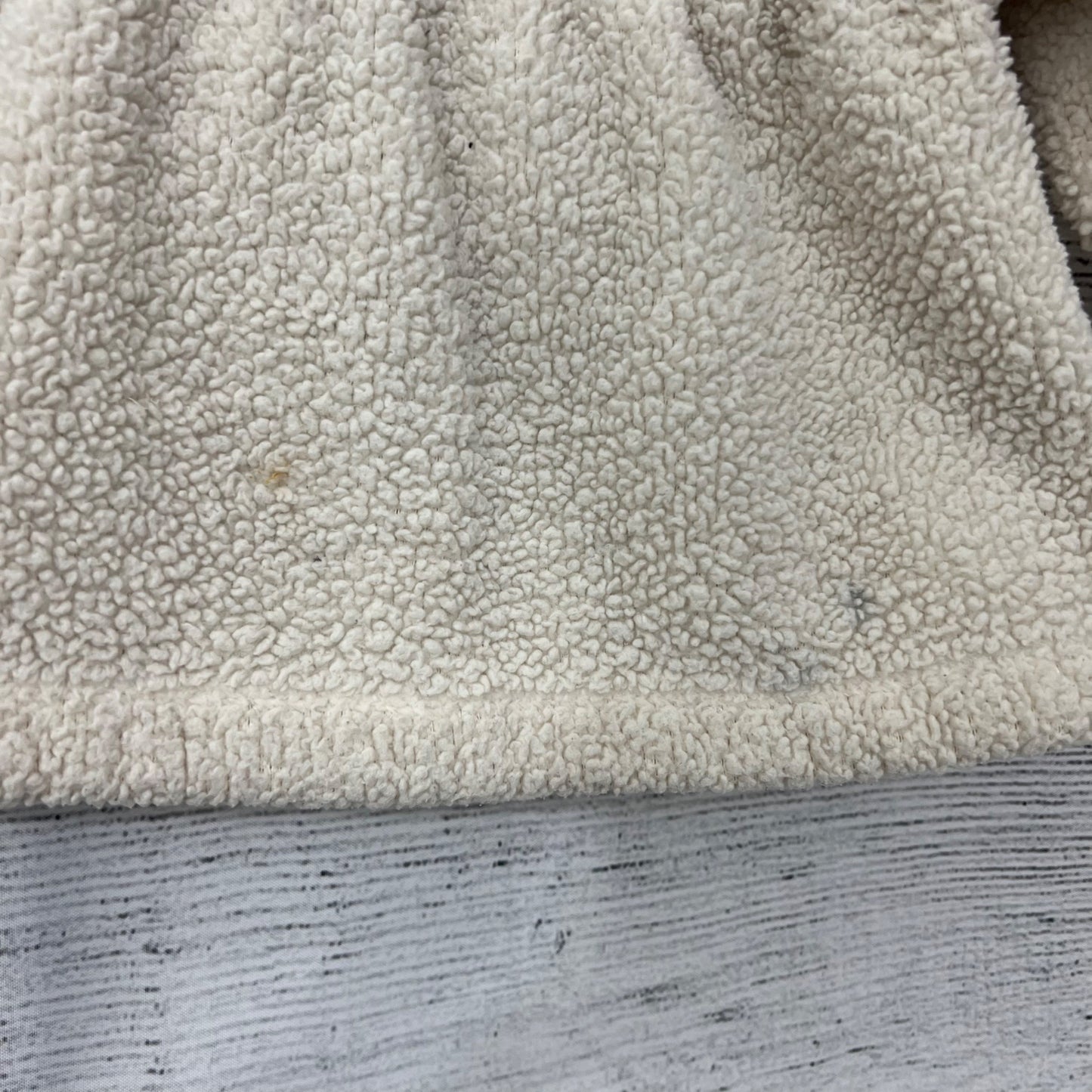 Baby Gap Sherpa Hooded Jacket With Wooden Buttons & Pockets, Size 6-12m