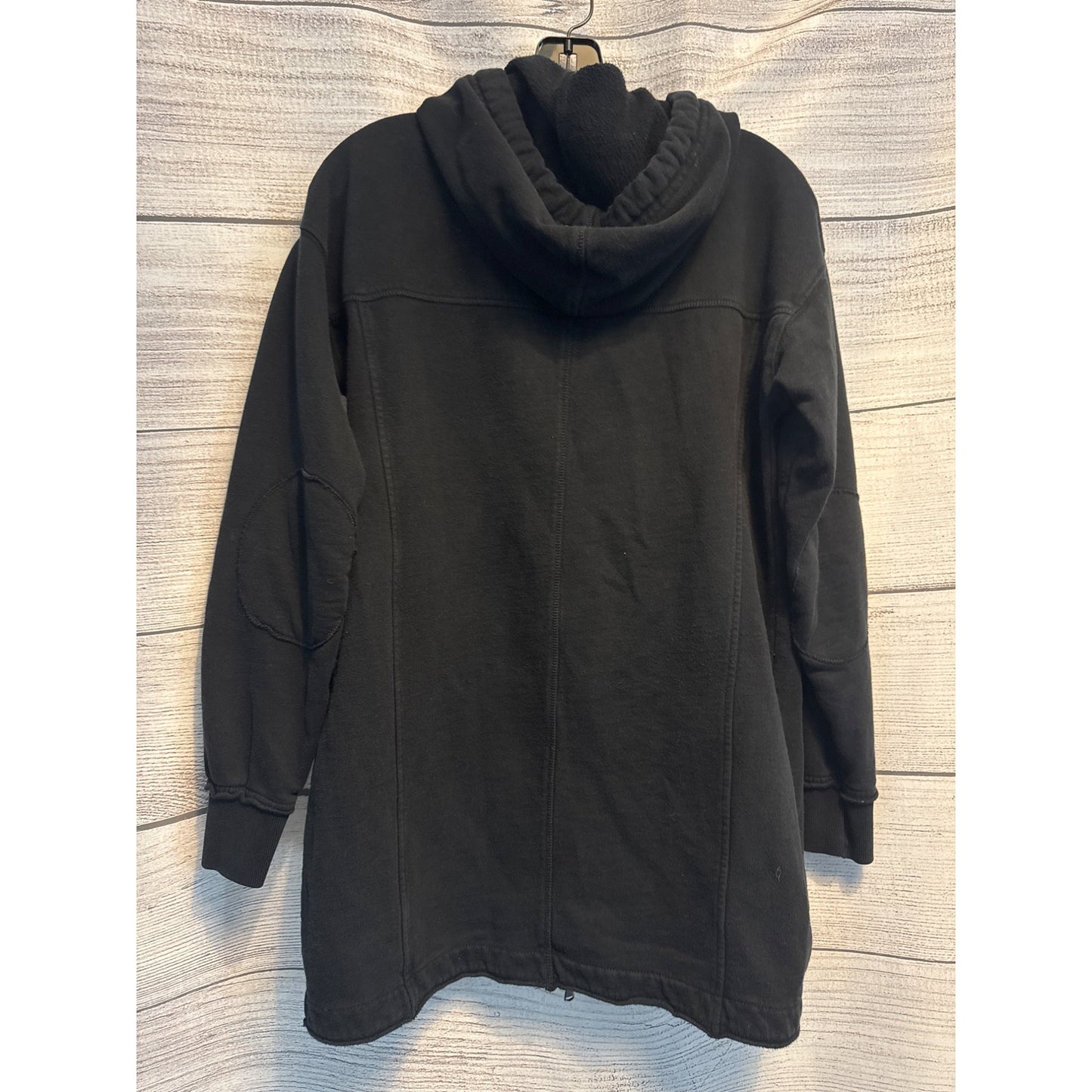 Atwell Long Black Zip Up Oversized Hoodie Jacket Size S