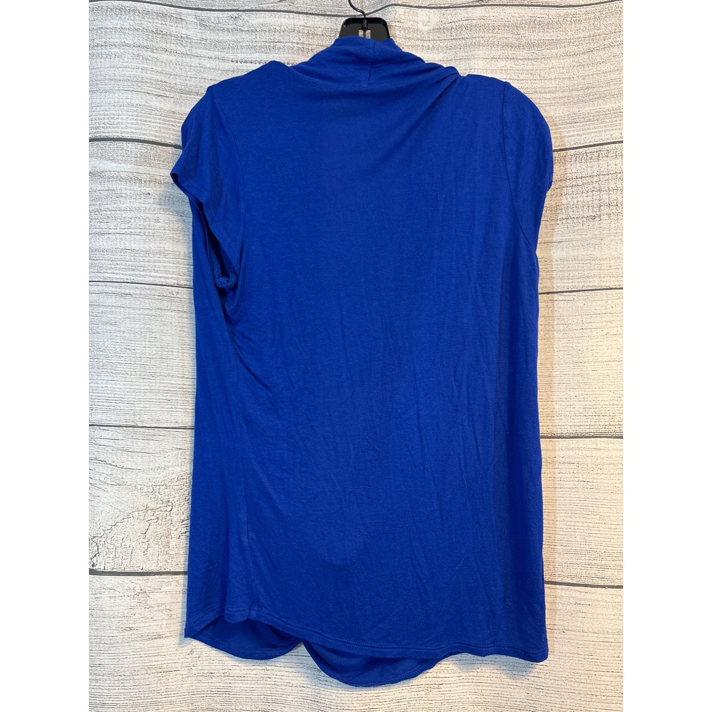 Free To Live Royal Blue Draped Front Top Size L
