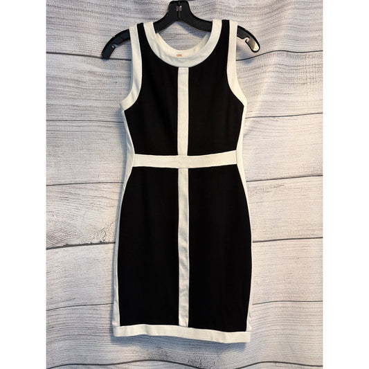 Bailey 44 Black & White Sleeveless Bodycon Dress S