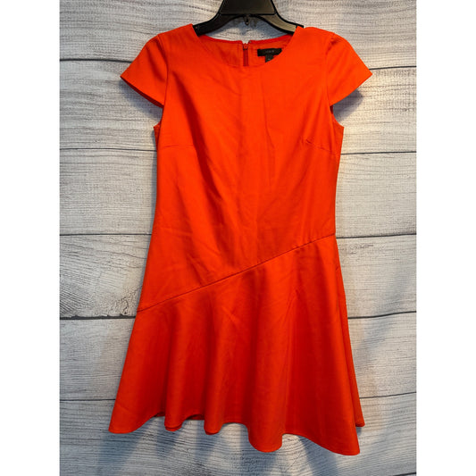 J.Crew Orange Fit & Flare Dress Size 0P
