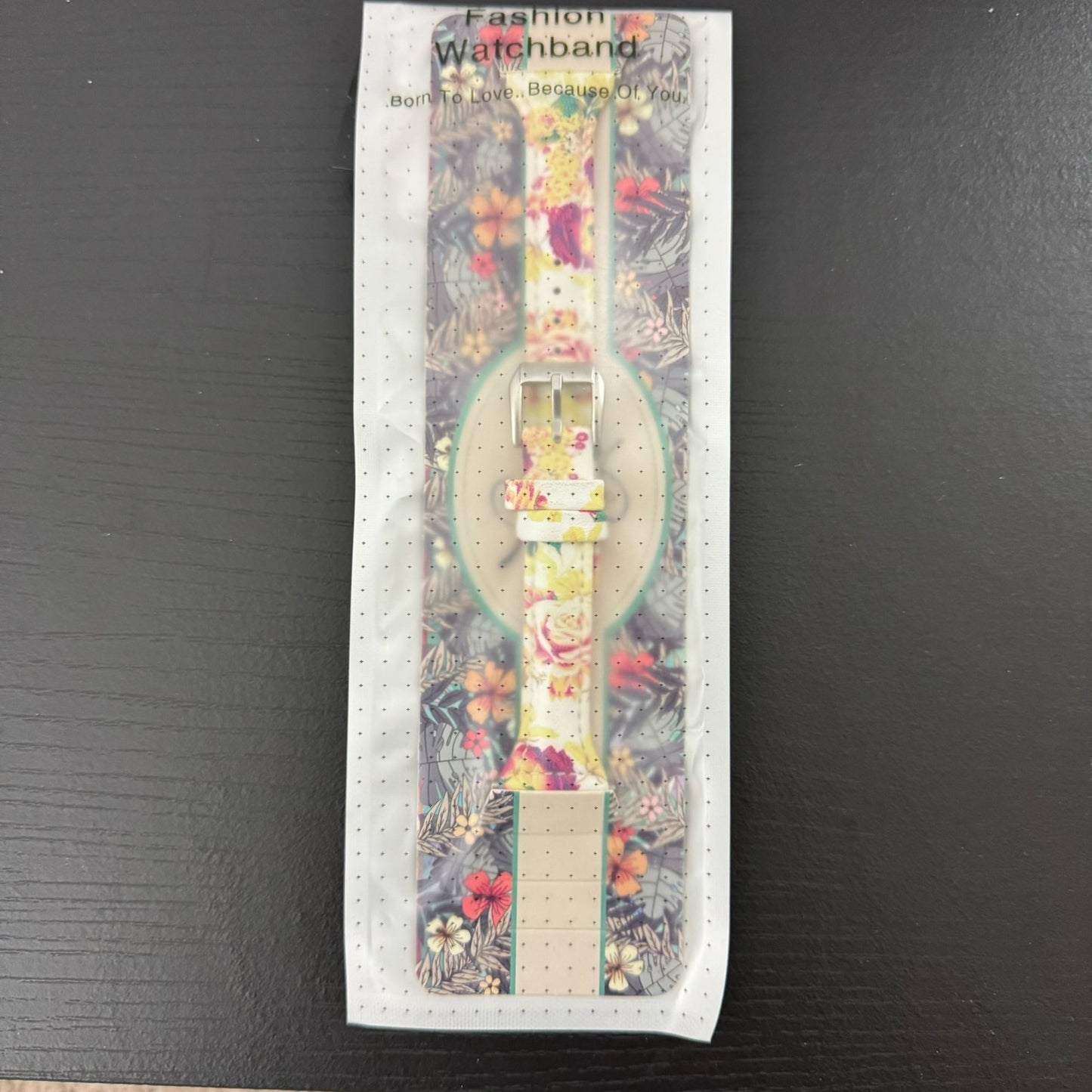 NWT Floral Silicone FitBit Watchband Replacement