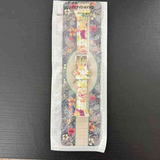 NWT Floral Silicone FitBit Watchband Replacement