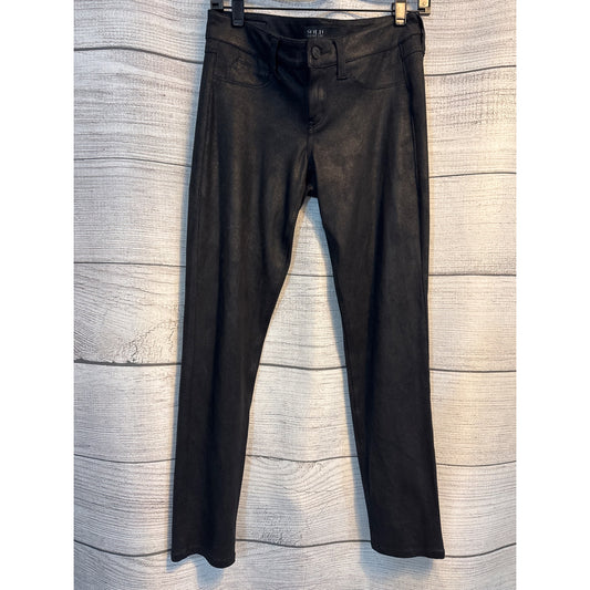 SOLD Design Lab Soho Super Skinny Black Leather Look Pants Size 28