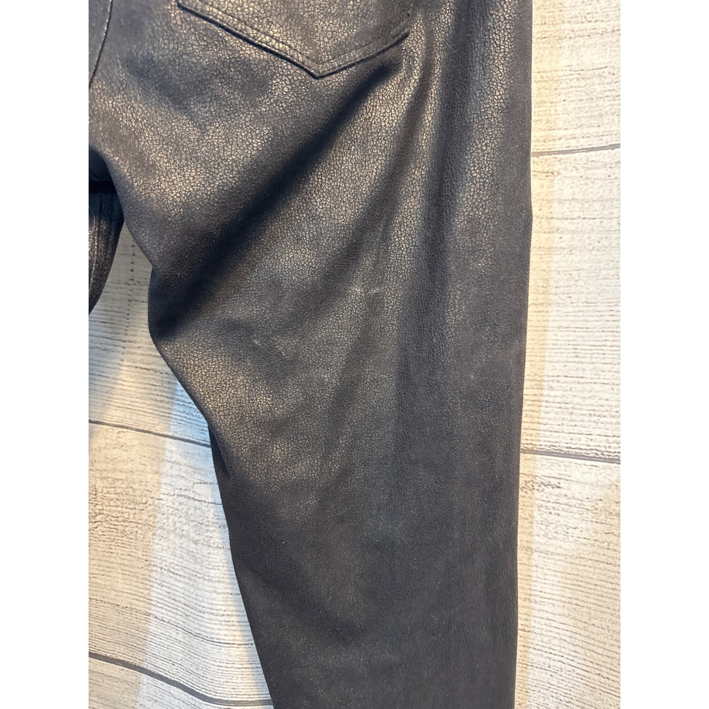 SOLD Design Lab Soho Super Skinny Black Leather Look Pants Size 28