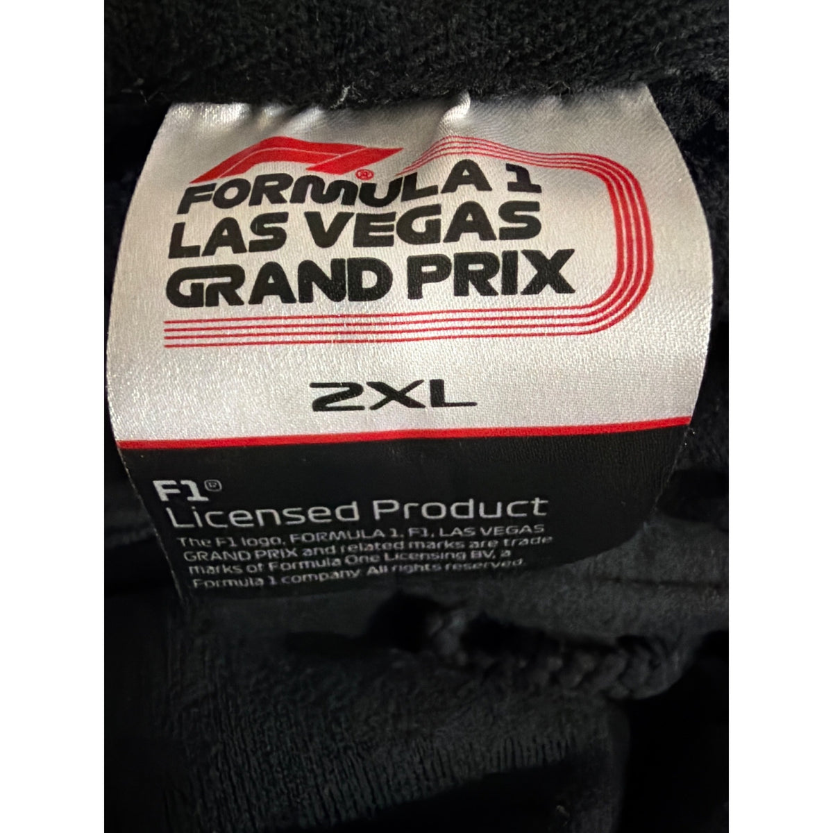 Mens Formula 1 Las Vegas Grand Prix Black Hoodie Size XXL