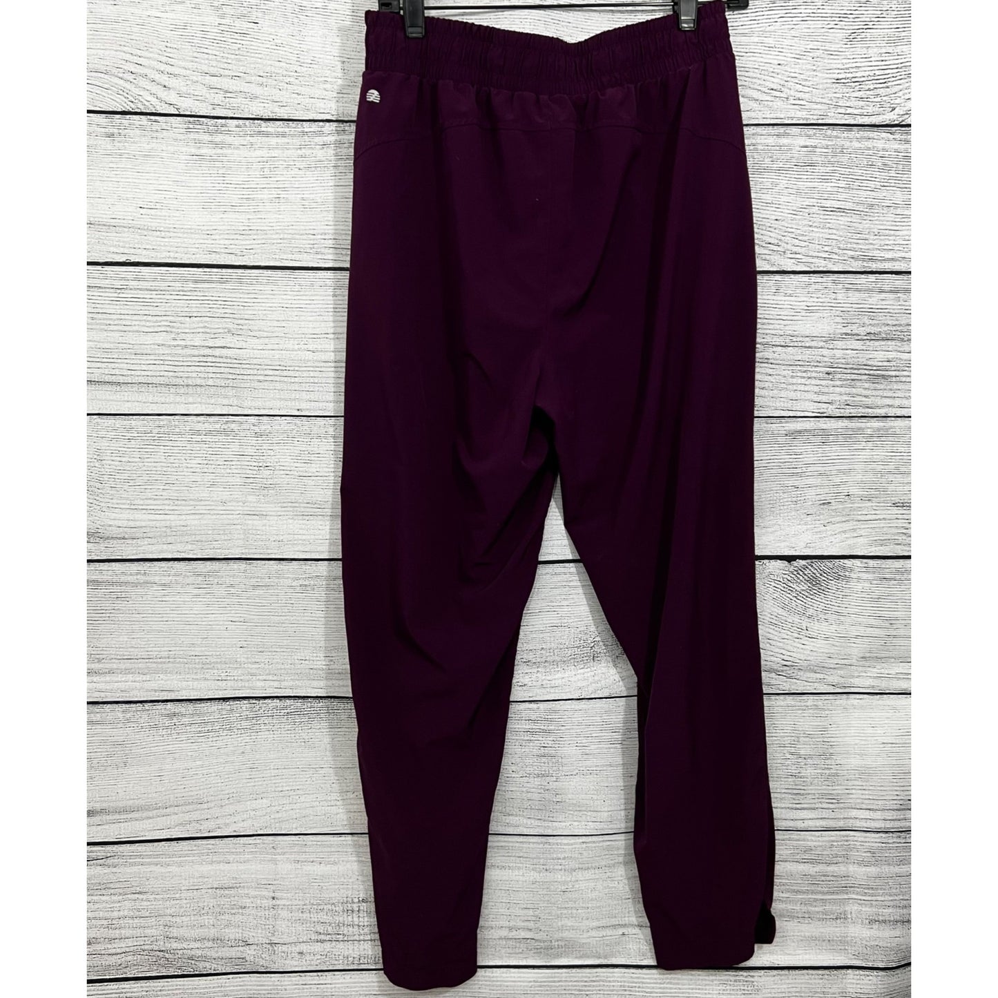Zella Champion Burgundy Jogger Pants With Elastic Waist & Pockets, Size Medium