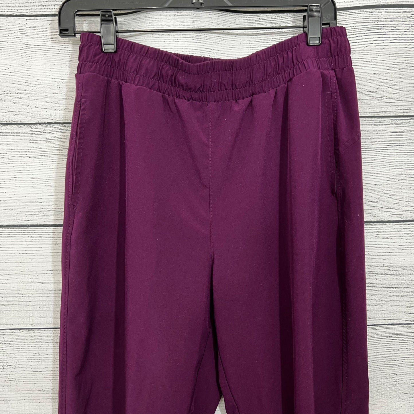 Zella Champion Burgundy Jogger Pants With Elastic Waist & Pockets, Size Medium