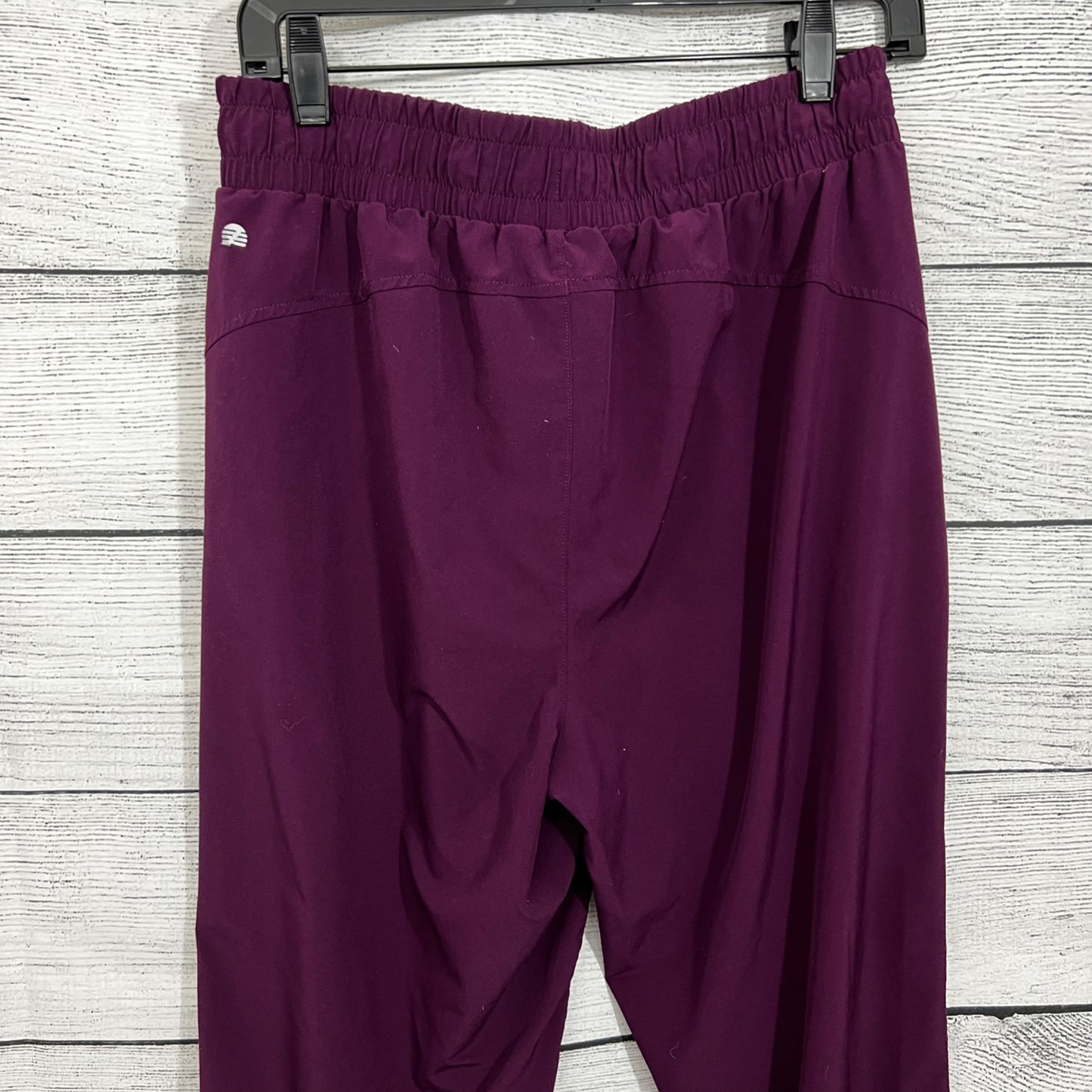 Zella Champion Burgundy Jogger Pants With Elastic Waist & Pockets, Size Medium