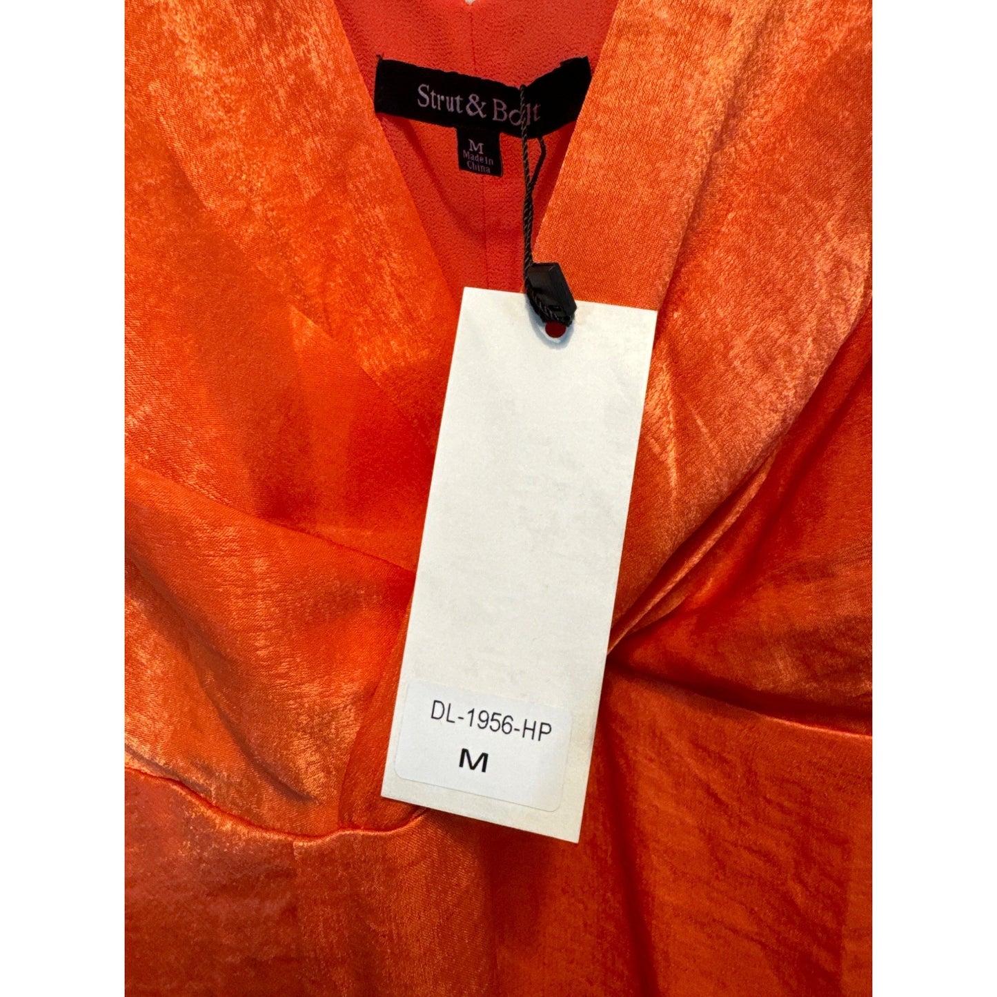 NWT Strut and Bolt Orange Sleeveless Maxi Dress Size M
