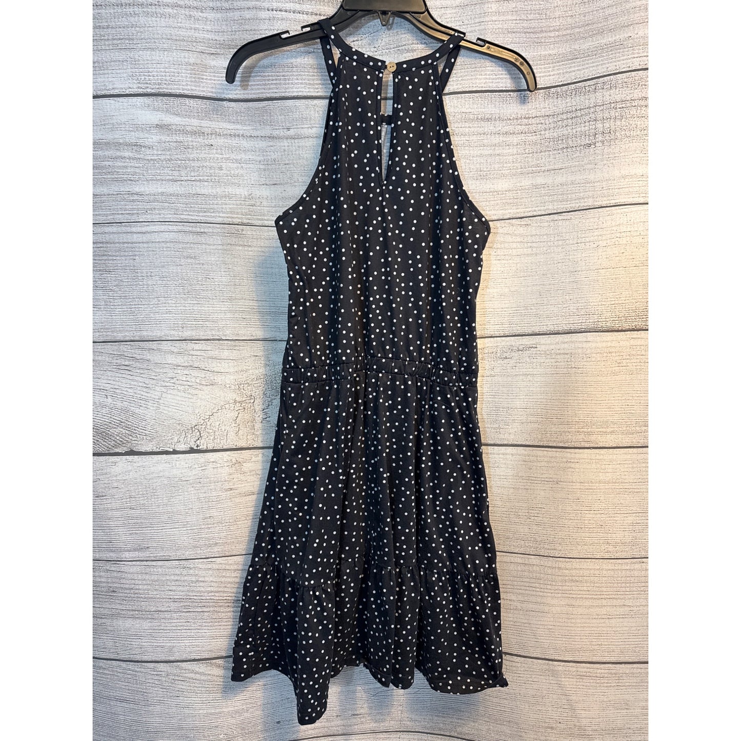 NWOT Sleeveless Polka Dot Dress With Halter Neckline Size M