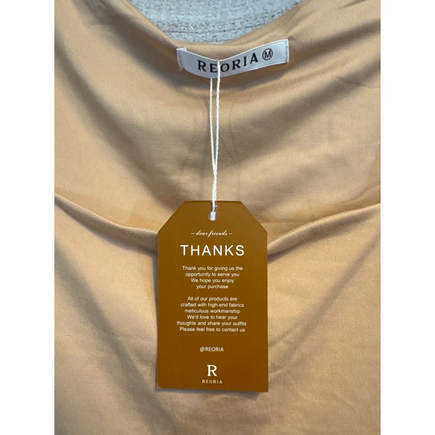 NWT Reoria Long Sleeve Square Neck Bodysuit Size M