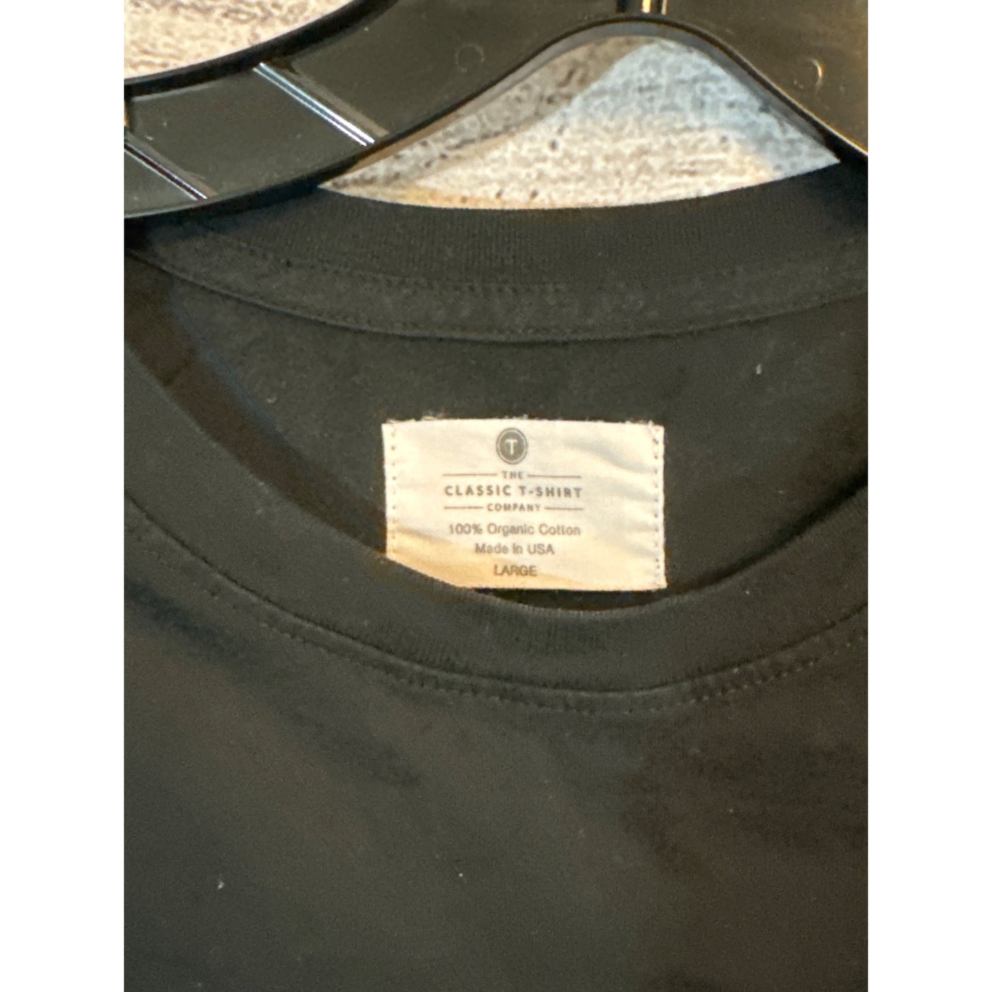 The Classic T-Shirt Company Black Long Sleeve Shirt Size L