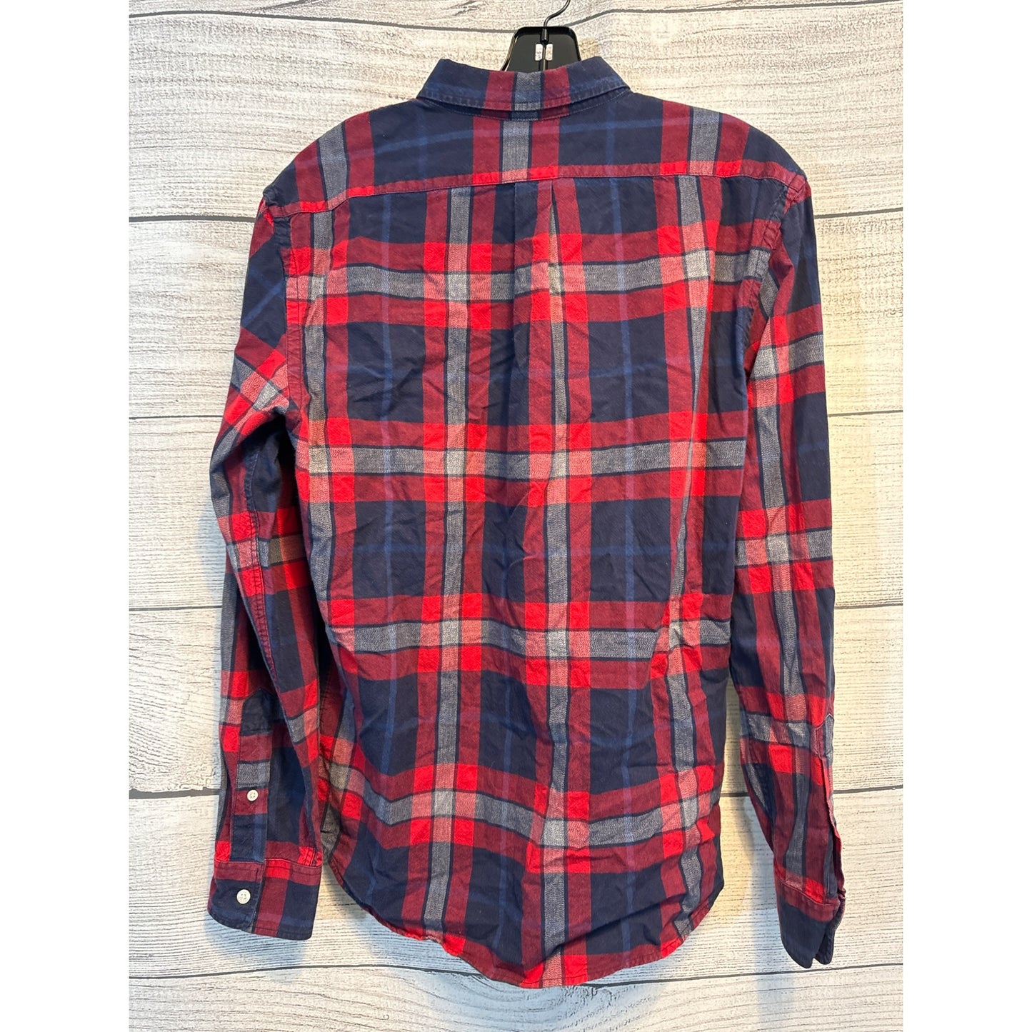 Old Navy Mens Slim Fit Plaid Button-Down Shirt M
