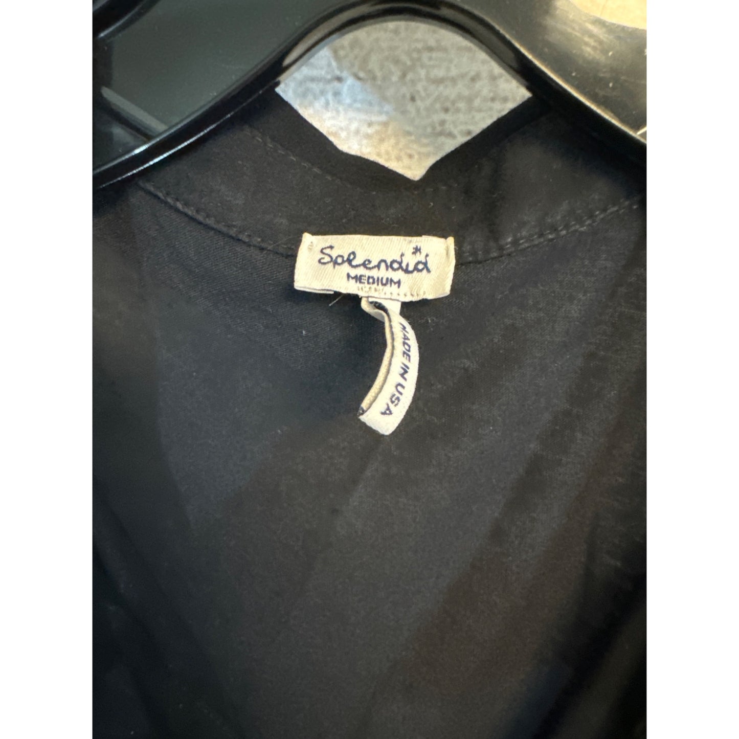 Splendid Sleeveless Black Top M
