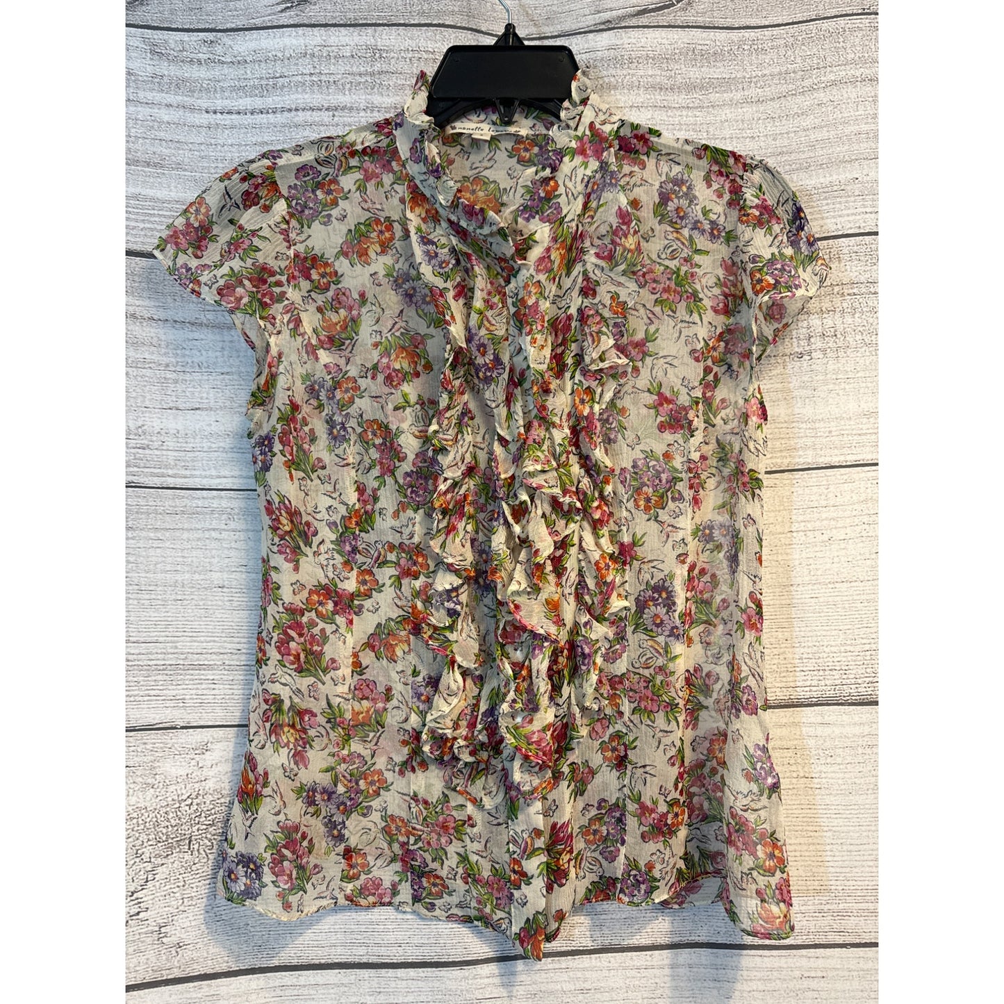 Nanette Leopore Floral ruffle blouse