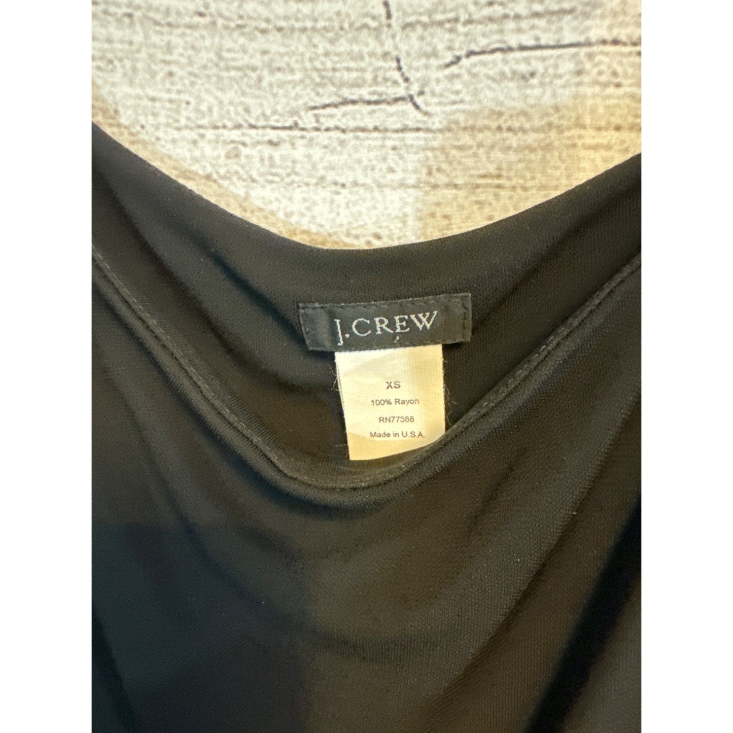 J.Crew Black Rayon Cropped Camisole Tank Top XS