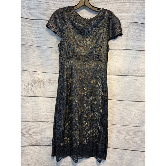 L'Agence Black Lace Dress with slip Size 8