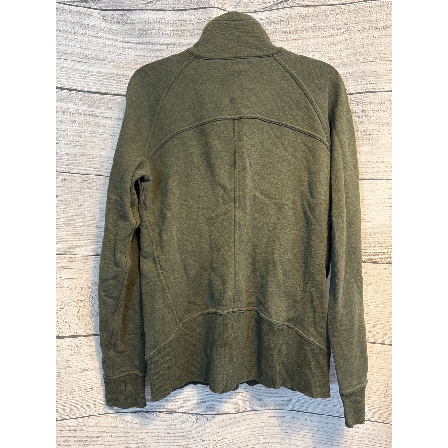 Lululemon Hudle and Hustle Jacket Heathered Camo Green Size 8