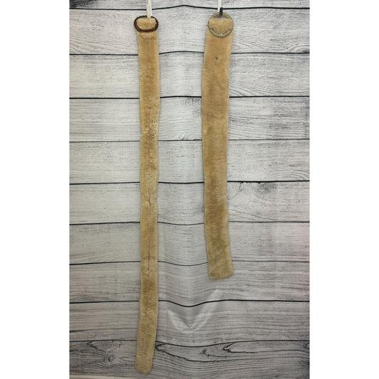 2 Genuine Sheared Beaver Fur Belts