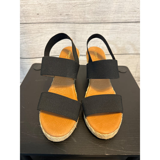 Andre Assous Allison Strappy Espadrille Wedge Sandals Size 8